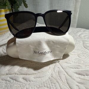 Yves Saint Laurent Black Sunglasses with Dark Lenses
